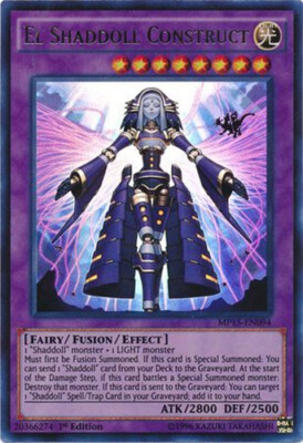 Yu-Gi-Oh Card - MP15-EN094 - EL SHADDOLL CONSTRUCT (ultra rare holo) - NM/Mint-image