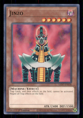 Yugioh Jinzo #LED7-EN038 Legendary Duelists: Rage of Ra LP-image