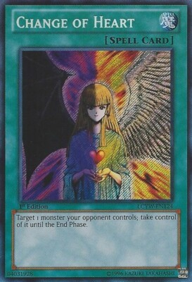 Change of Heart - LCYW-EN124 - Secret Rare - 1st Edition Lightly Played - Yu-Gi--image
