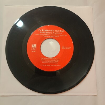 Annie Lennox & Al Green ~ Put A Little Love In Your Heart ~ A&M 45 RPM Record-image