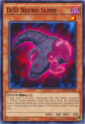 Yugioh! LP D/D Necro Slime - MP16-EN115 - Common - 1st Edition Lightly Played, E-image