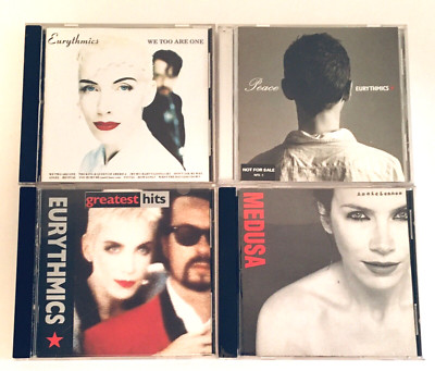 Eurythmics CDs Annie Lennox Lot of 4 Greatest Hits We Too Are One Peace Medusa-image