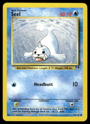 Pokemon TCG Legendary Collection #92/110 Seel NM-image