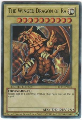1 x The Winged Dragon of Ra - LC01-EN003 - Ultra Rare - Limited Edition Near Min-image