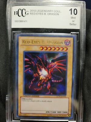 Yu-Gi-Oh! - Red-Eyes Black Dragon - Legendary Collection - EN006 -BCCG Graded 10-image