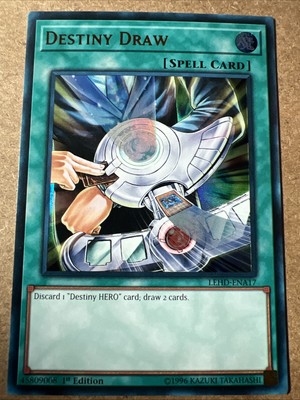Yu-Gi-Oh Legendary Hero Decks - Destiny Draw LEHD-ENA17 -1st Edition-image