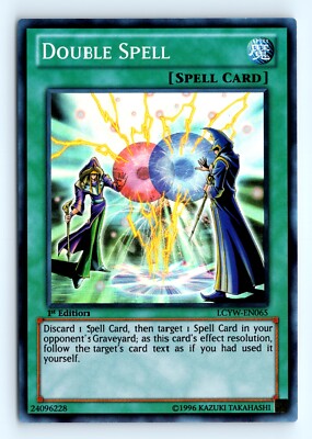 Yu-Gi-Uh Double Spell #LCYW-EN065 Legendary Collection 3: Yugi's World tcg LP-image