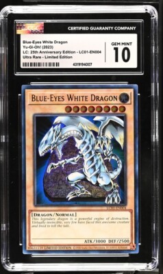 Blue-Eyes White Dragon - LC01-EN004 - 25th Anniversary Edition - Gem Mint-image