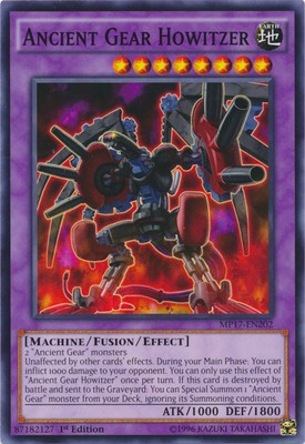 Yugioh! Ancient Gear Howitzer - MP17-EN202 - Common - 1st Edition Near Mint, Eng-image