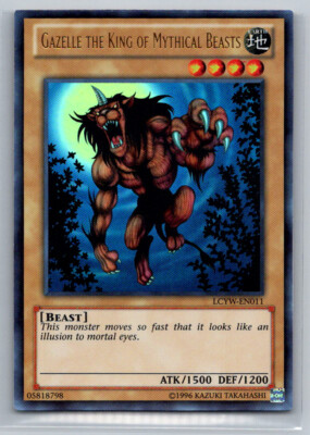 Gazelle the King of Mythical Beasts Yugioh Legendary Foil/Holo 3 #LCYW-EN011 -image