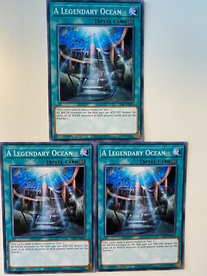 Yugioh A Legendary Ocean LDS1-EN029 Common NM x3 Play Set-image
