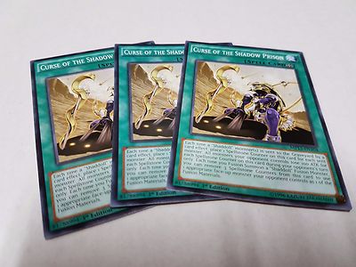 3x Yu-Gi-Oh 2015 Mega-Tin Mega Pack  #MP15-EN104 Curse of the Shadow Prison-image