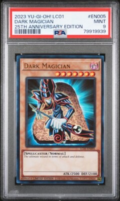 Yu-Gi-Oh DARK MAGICIAN 25th Anniversary LC01-EN005 ULTRA RARE Holo PSA 9-image