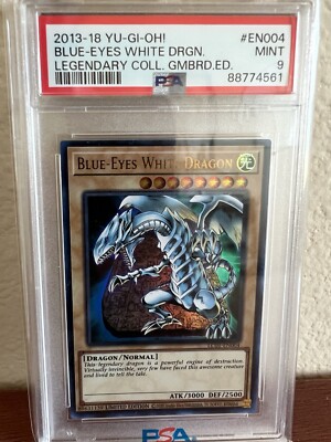 PSA 8 NM-Mint Blue-Eyes White Dragon LC01-EN004 Legendary Collection Limited Ed-image