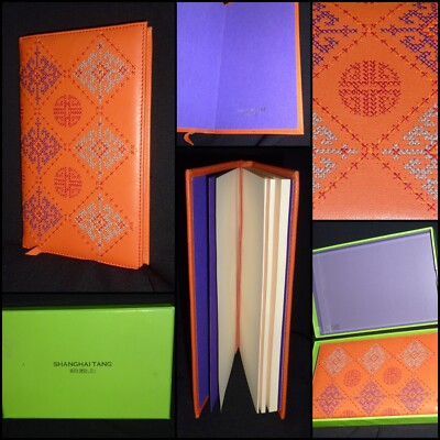 SHANGHAI TANG LEATHER BOUND NOTEBOOK - NEW IN BOX-image