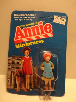 VTG 1982 NOS The World Of ANNIE Miniatures Knickerbocker - 2.5