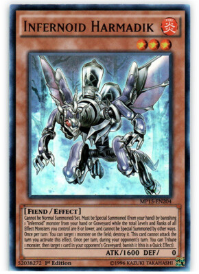 Yugioh! LP Infernoid Harmadik - MP15-EN204 - Ultra Rare - 1st Edition Lightly Pl-image