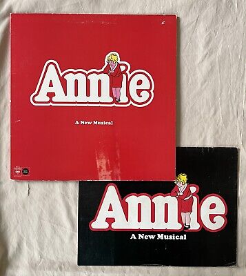 ANNIE A New Musical 1977 Vinyl LP & 1980 Show Program - Columbia JS 34712 - VG-image