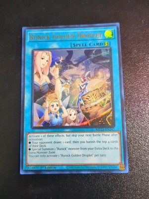 Runick Golden Droplet MP23-EN247 25th Anniversary Tin: Dueling Heroes Mega Pack-image