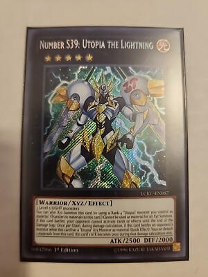 Number S39: Utopia the Lightning LCKC-EN087 Legendary Collection Kaiba 1st...-image