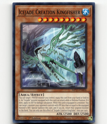 Yugioh Icejade Creation Kingfisher 25th Anniv. Tin: Dueling Heroes Mega Pack-image