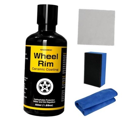  Wheel Rim Ceramic Coating，Hydrophobic Protection Gloss Finish Water and 50ml-image