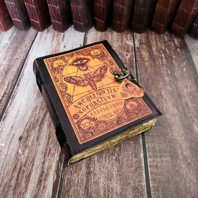 Leather Journal Butterfly printed Leather Dairy Dream Journal, Personalized Gif.-image