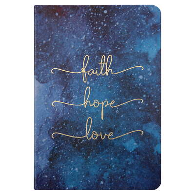 Simulated Leather Journal, Faith, 96 Pages-image