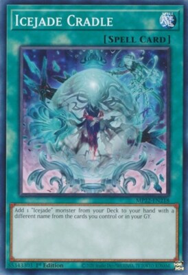 1x Icejade Cradle - 1st Edition NM Eng YuGiOh - 2022 Mega Tin - Pharoah's Gods-image