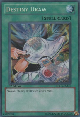 Near Mint x 1 Destiny Draw - LCGX-EN145 - Secret Rare - 1st Edition LCGX Legenda-image