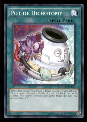 Yugioh Pot of Dichotomy #LDK2-ENK30 Legendary Decks II LP-image