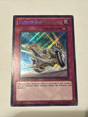 Yugioh Gladiator Beast War Chariot LCGX-EN266 Secret 1st Ed NM-image