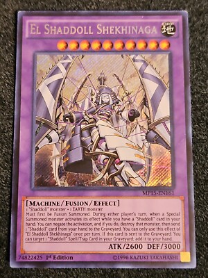 Yu-Gi-Oh! TCG El Shaddoll Shekhinaga 2018 Mega Tin Pack MP15-EN161 1st LP-image