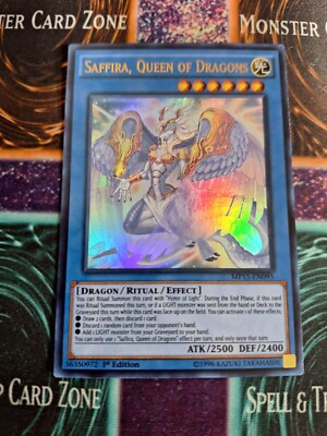 Yu-Gi-Oh! Saffira, Queen of Dragons MP15-EN095 Ultra Rare 1st Edition Near Mint-image