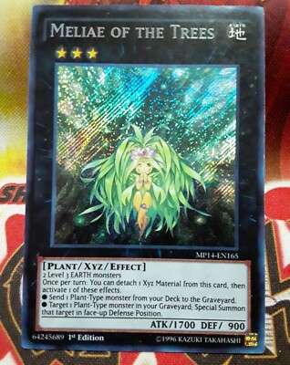 Yugioh Meliae of the Trees Secret Rare MP14-EN165 1st Lightly Played-image