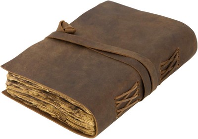 NomadCraftsCo. Vintage Leather Journal - Burnt 11.5