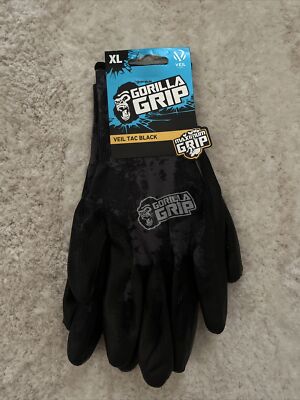 25068-26 Work Gloves, Tac-Black, Polymer Coating, Men's XL - Quantity 1-image