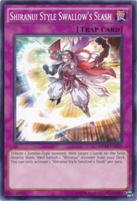 Yugioh! LP Shiranui Style Swallow's Slash - MP16-EN228 - Common - Unlimited Edit-image