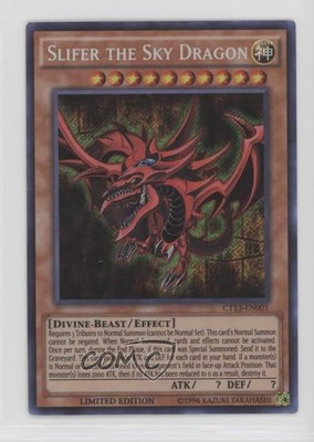 2016 Yu-Gi-Oh! Mega-Tins Limited Edition SCR Slifer the Sky Dragon 1z8-image