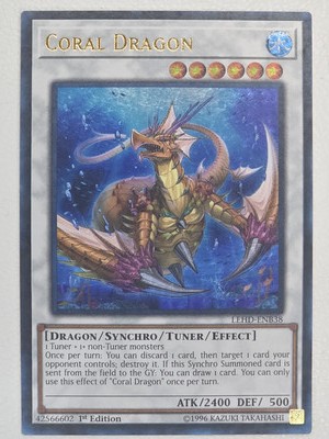 Coral Dragon - LEHD-ENB38 - Legendary Hero Decks - Yugioh - *1ST EDITION*-image