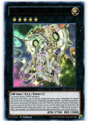 Yugioh! MP Stellarknight Constellar Diamond - MP15-EN224 - Ultra Rare - 1st Edit-image