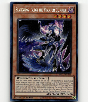 Yugioh Blackwing - Sudri the Phantom Glimmer 25th Anniv. Tin Dueling Heroes Mega-image