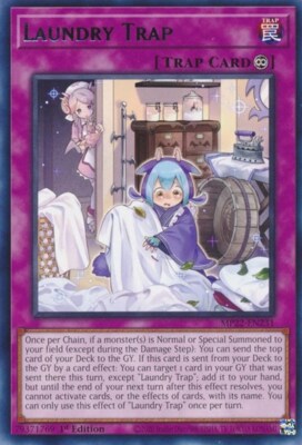 1x Laundry Trap - 1st Edition NM Eng YuGiOh - 2022 Mega Tin - Pharoah's Gods-image