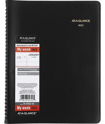 Weekly Planner & Appointment Book - Large 8.25