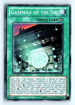 Yu-Gi-Uh Gateway of the Six #LCGX-EN259 Legendary Collection 2 tcg LP-image