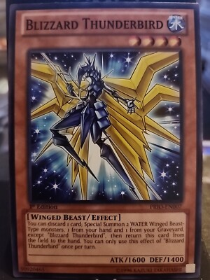 Blizzard Thunderbird - 1st Edition - Yugioh Water Monster - Vintage-image