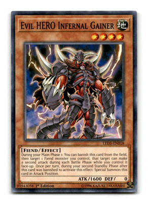 Evil HERO Infernal Gainer - LED5-EN018 1st Edition - YuGiOh-LP-image