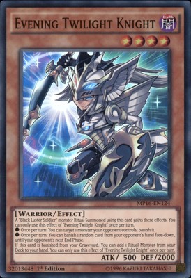 1st ed Evening Twilight Knight super rare MP16-EN124 Yugioh-image