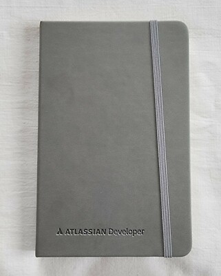 Atlassian Developer A5 Size Grey Bound Journal Notebook New-image