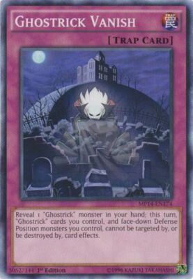 Yugioh! LP Ghostrick Vanish - MP14-EN174 - Common - 1st Edition Lightly Played, -image
